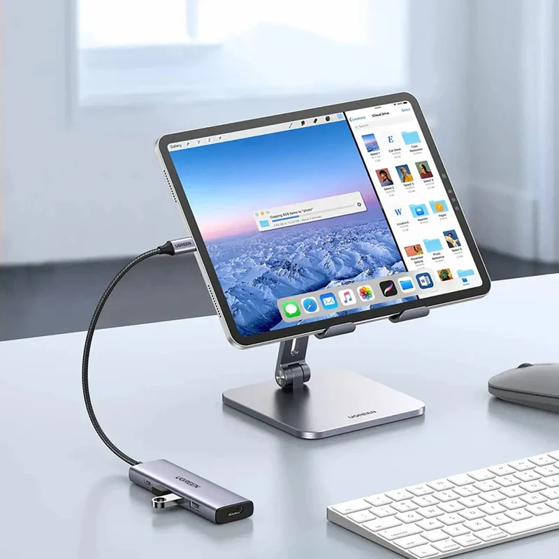 محطة إرساء متعددة المنافذ يو جرين USB-C ‏5 في 1 - USB-A / HDMI / 100 واط PD