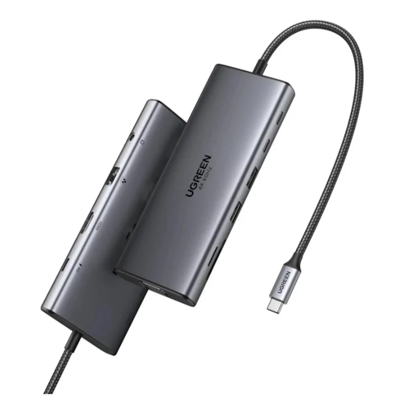 محطة إرساء يوجرين، 11 في 1، USB-C، HDMI، 100 واط