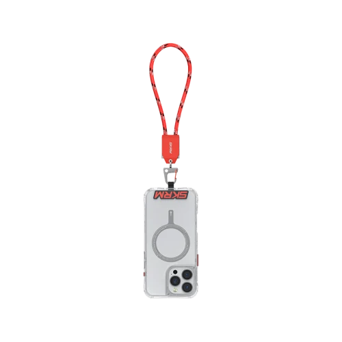 SkinArma Dyno VE USB-C to USB-C 2-In-1 240W Hand Strap and Charging Cable - Vermilion