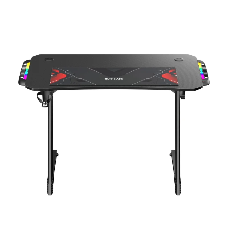 Gamax Z5-1160 (TD-03) Carbon Fiber Gaming Table with RGB Light & MousePad - RGB / Black