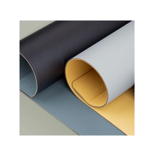 Uniq Hagen Reversible Smart Organization Desk Mat - Canary Yellow / Chalk Grey