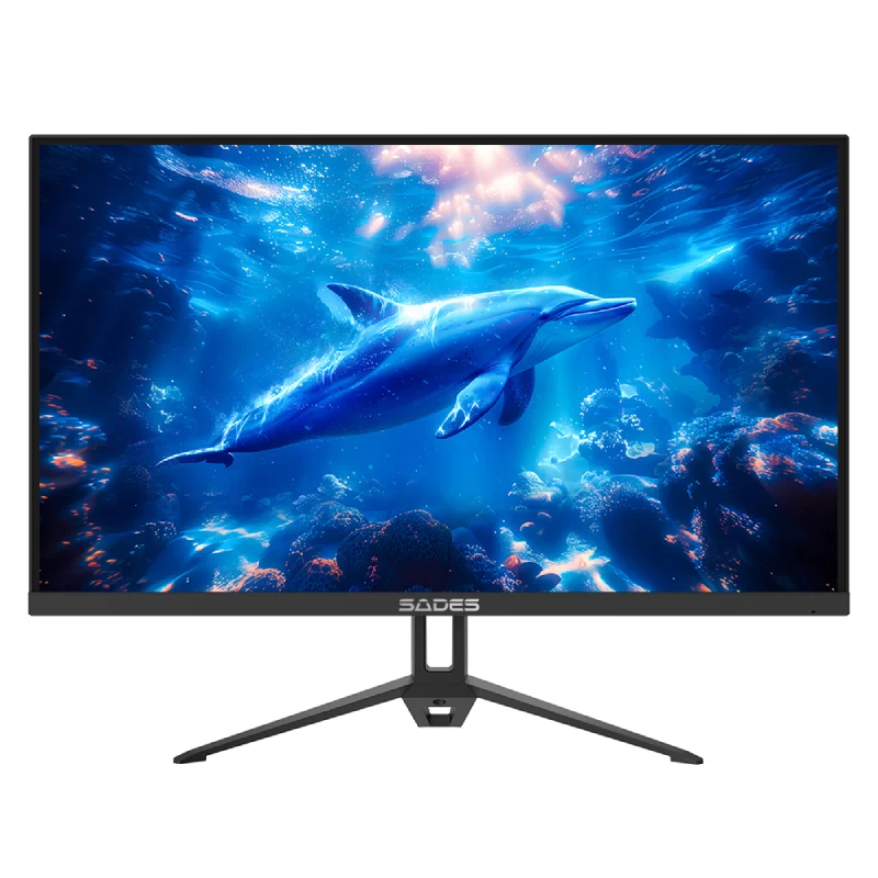 شاشة ألعاب سادس RT-Dolphin، مقاس 27 بوصة، FHD، تردد تحديث 240 هرتز، زمن استجابة 1 مللي ثانية، HDMI 2.1، ديسبلاي بورت 1.4، باللون الأسود