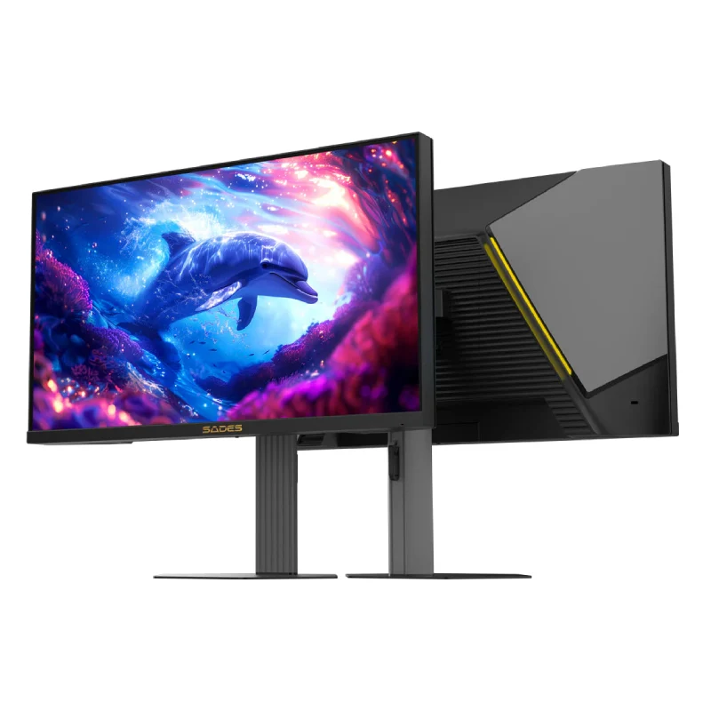 شاشة ألعاب ساديس BN-Dolphin ميني - حجم 24.5 بوصة 2K QHD / زمن استجابة 0.5 مللي ثانية / 320 هرتز / HDMI 2.1 / DisplayPort 1.4 / أسود