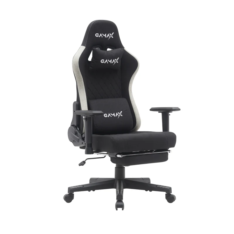 Gamax BS-7970 Gaming Chair with Foot Rest - Black