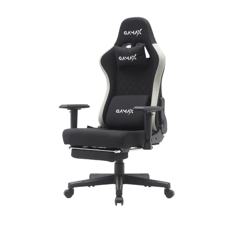 Gamax BS-7970 Gaming Chair with Foot Rest - Black