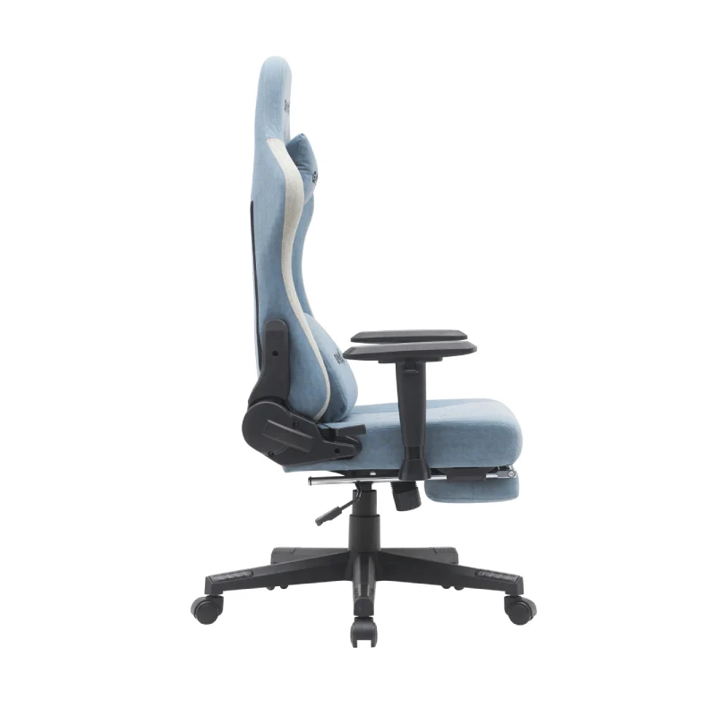 Gamax BS-7970 Gaming Chair with Foot Rest - Light Blue