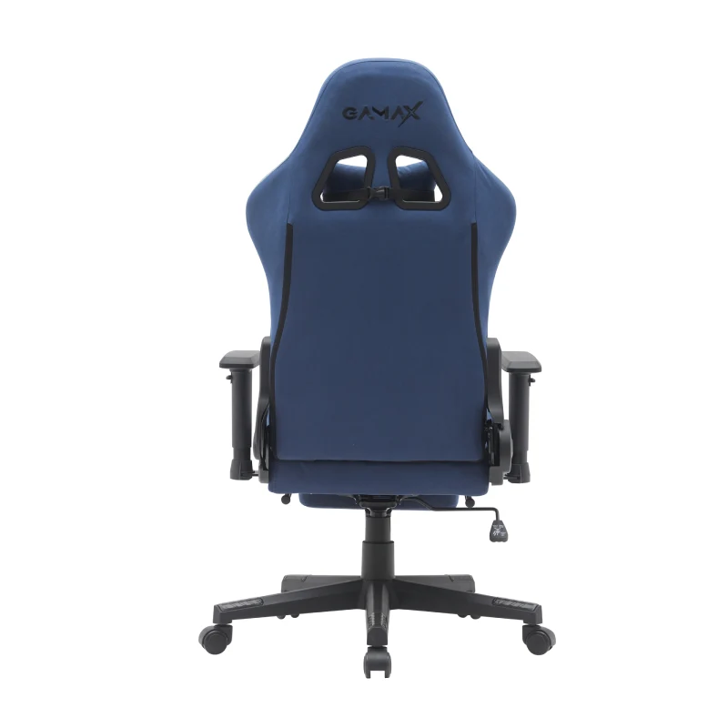 Gamax BS-7970 Gaming Chair with Foot Rest - Dark Blue