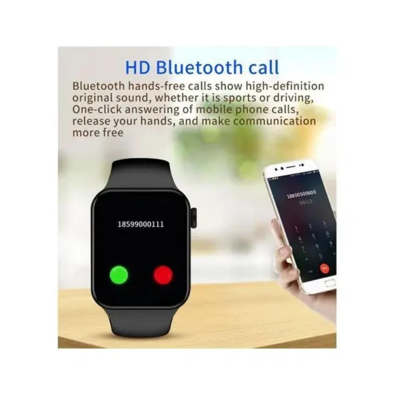 A-TEAM Smartwatch - 1.96"HD / Bluetooth / Black