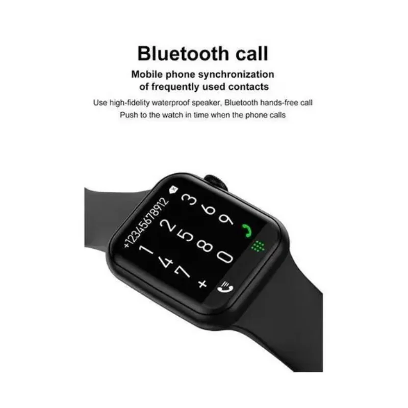 A-TEAM Smartwatch - 1.96"HD / Bluetooth / Black