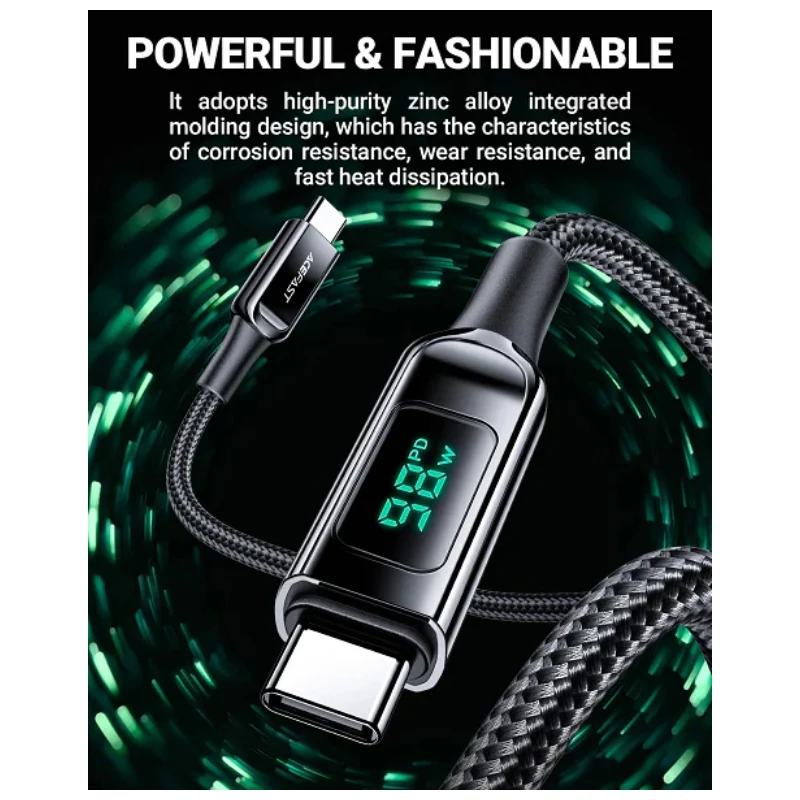 ACEFAST C6-03 Charging Data Cable - USB-C / 100W / Black