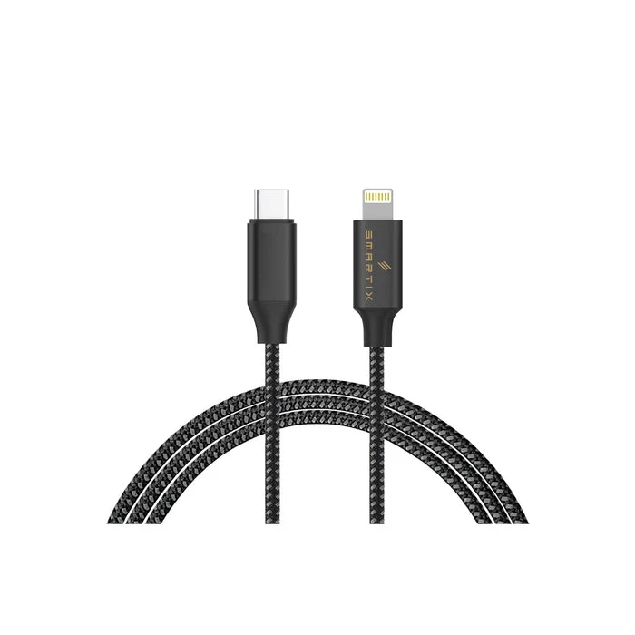 كابل سمارتكس بريميوم - USB-C إلى لايتنينج / 20 واط / 1.5 متر / أسود