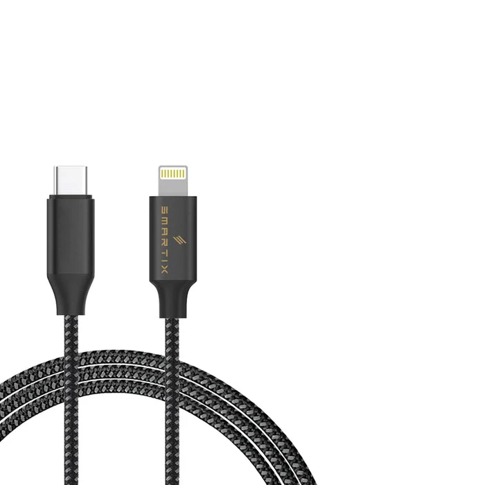 كابل سمارتكس بريميوم - USB-C إلى لايتنينج / 20 واط / 1.5 متر / أسود