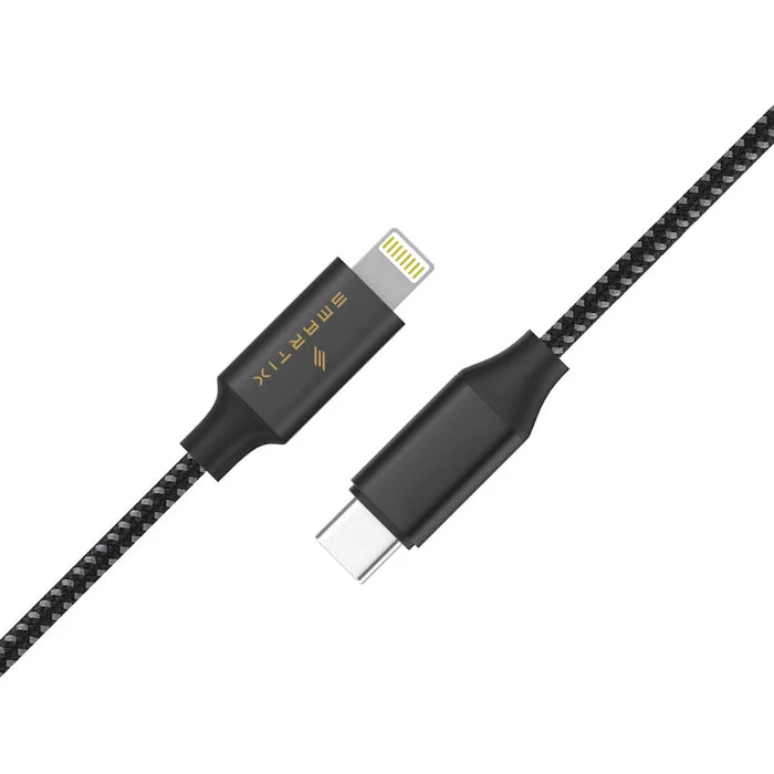 كابل سمارتكس بريميوم - USB-C إلى لايتنينج / 20 واط / 1.5 متر / أسود