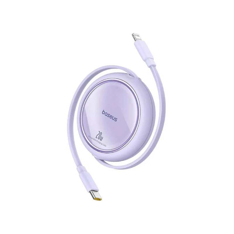 Baseus Free2Pull USB-C to Lightning Retractable Cable - 20W / Purple