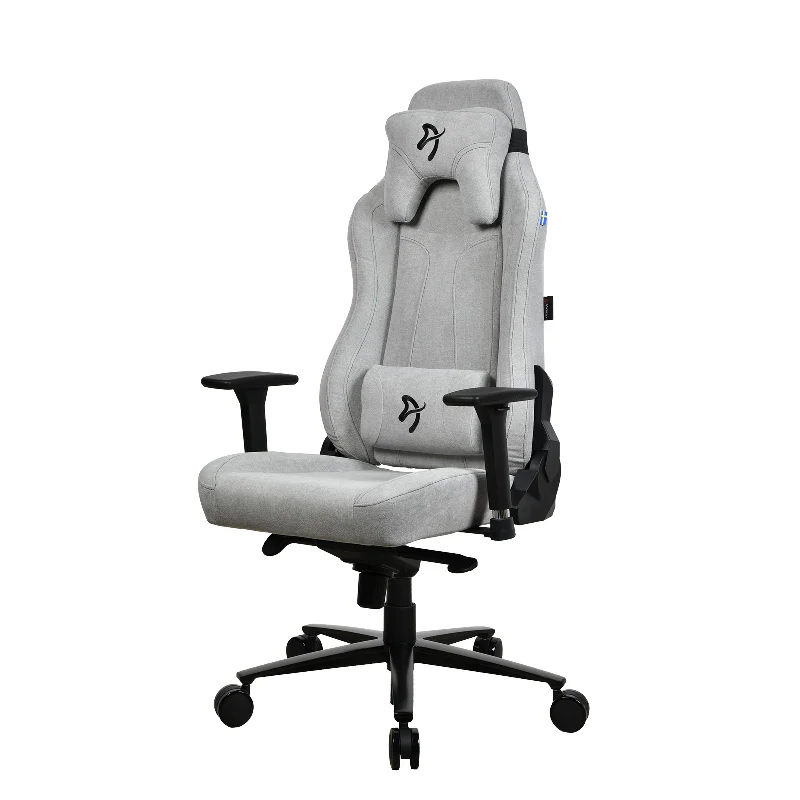 Arozzi Vernazza Soft Fabric Gaming Chair - 3D / Light Grey