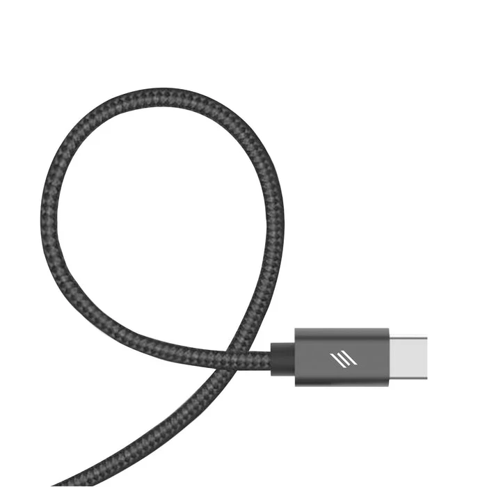 كابل سمارتكس بريميوم مجدول 3 في 1 - USB-C / لايتنينج / Micro USB / ‏11.5 متر / أسود