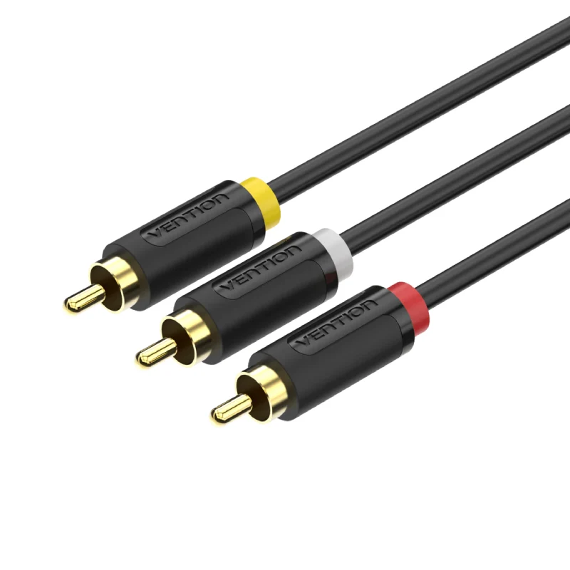 Vention 3RCA Video and Audio Cable - 1.5 Meter / Black