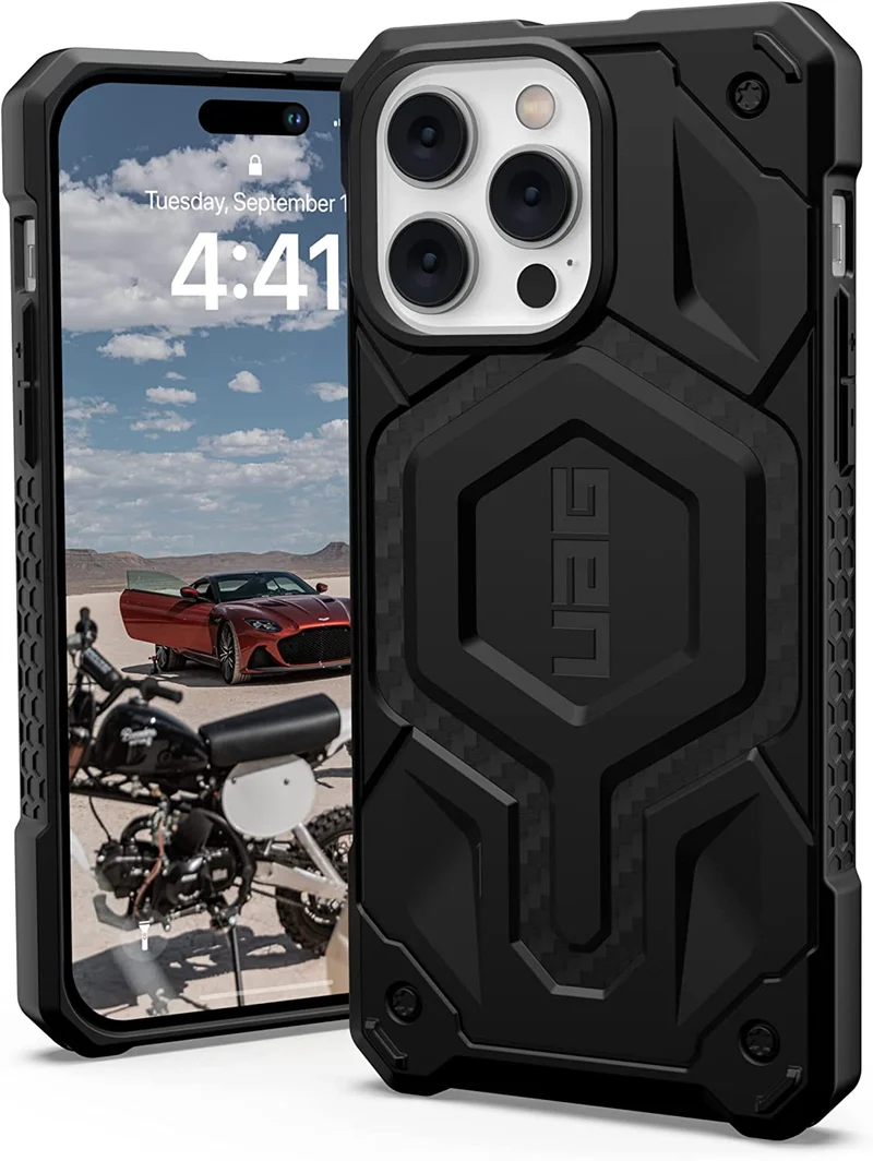 UAG Iphone 14 Pro Max Magsafe Monarch Pro Case - Carbon Fiber