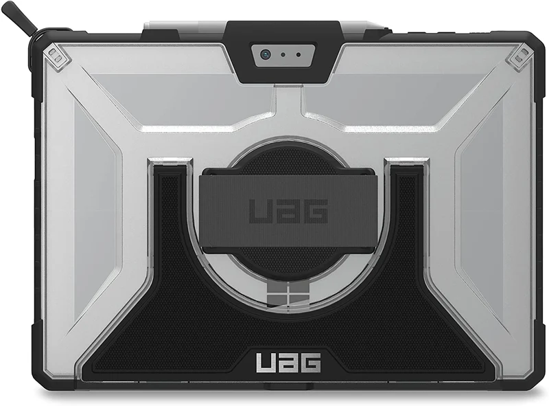 UAG Microsoft Surface Pro 7+/7/6/5/4 Plasma Case With Handstrap & Shoulder Strap - Ice/Black