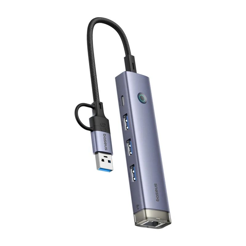 هب بيسوس ألترا جوي 4 منافذ AIR، RJ45 / يو إس بي-C / USB / باللون الرمادي الفضائي