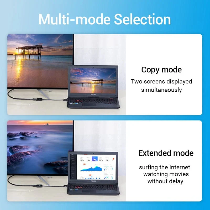محول فينشن ميني ديسبلاي بورت إلى HDMI، 4K، بطول 0.15 متر، باللون الأسود