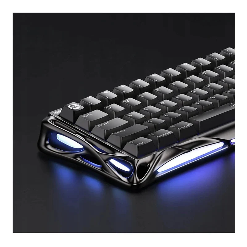 لوحة مفاتيح ألعاب جرافاستار ميركوري V60Pro، بحجم 60%، بمفاتيح مغناطيسية بتأثير هول، باللون الأسود المعدني