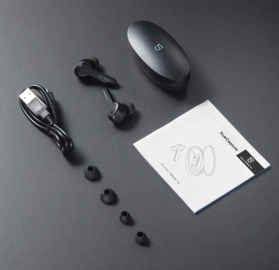 Soundpeats Truecapsule Wireless Earbuds - Black