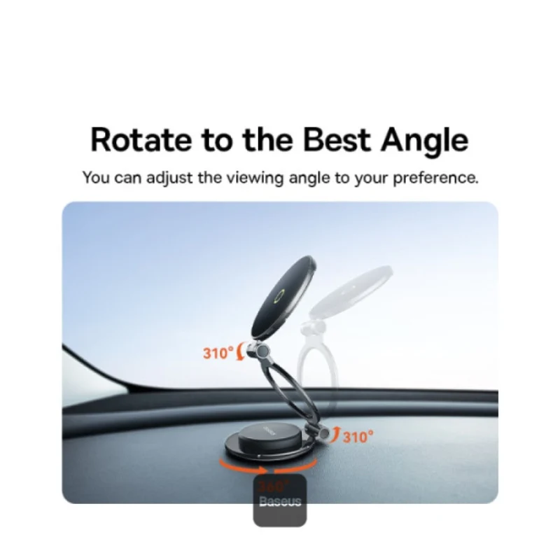 Baseus MagPro II Magnetic Stick-On Car Mount - Black
