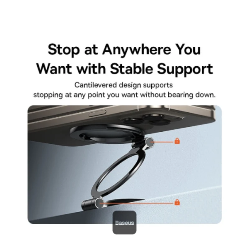 Baseus MagPro II Magnetic Stick-On Car Mount - Black
