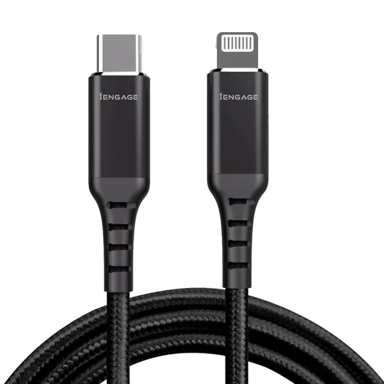iEngage USB-C to Lightning Cable - 1 Meter / Black