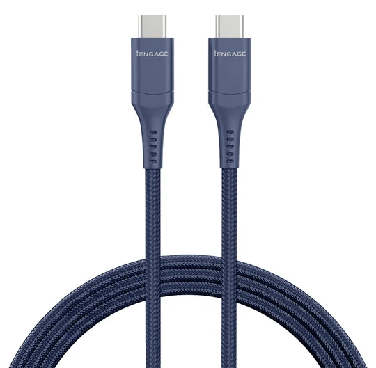iEngage Fast Charging 240W Usb-C To Usb-C Cable - Blue