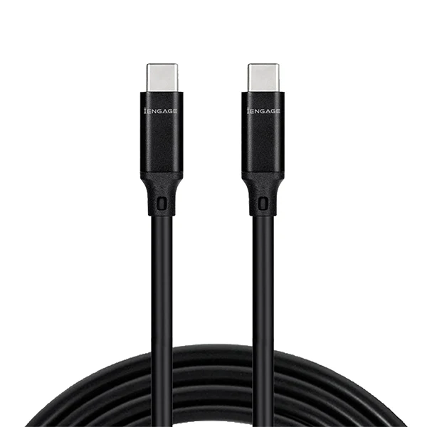 iEngage Fast Charge Data Line Usb Cable - Type-C To Usb-C / 100W / 1 Meter / Black