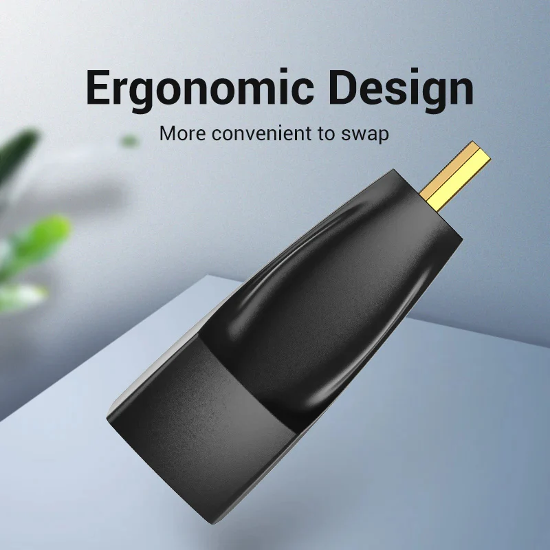 محول فينشن مايكرو HDMI إلى HDMI، 4K، باللون الأسود