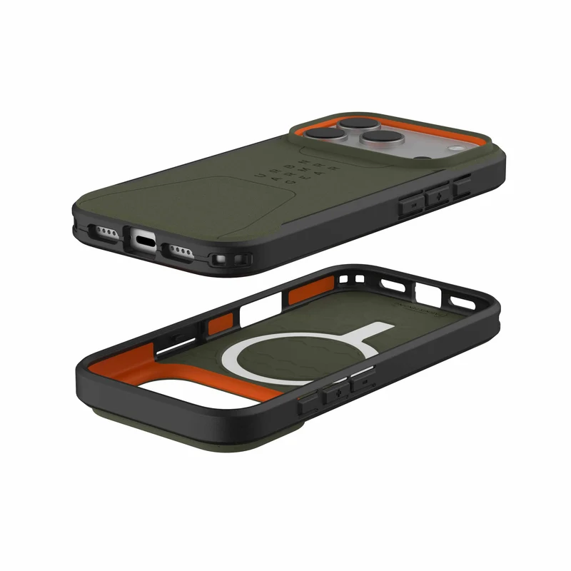 UAG Apple iPhone 18 Pro / Apple iPhone 17 Pro Civilian Magsafe Case - Olive/Orange
