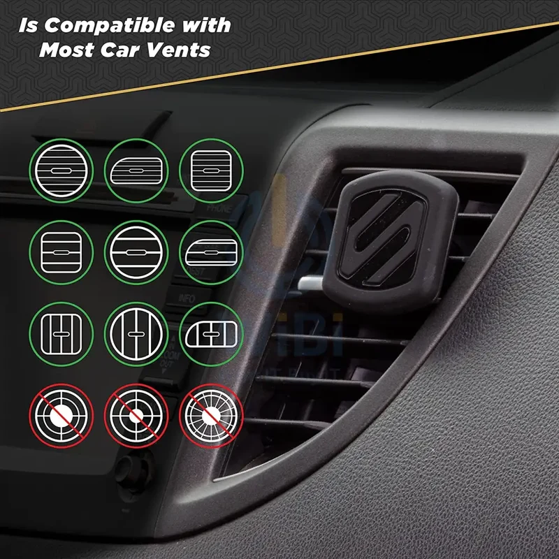 Scosche MagicMount Magnetic Vent Mount - Black - (Warehouse Packed)