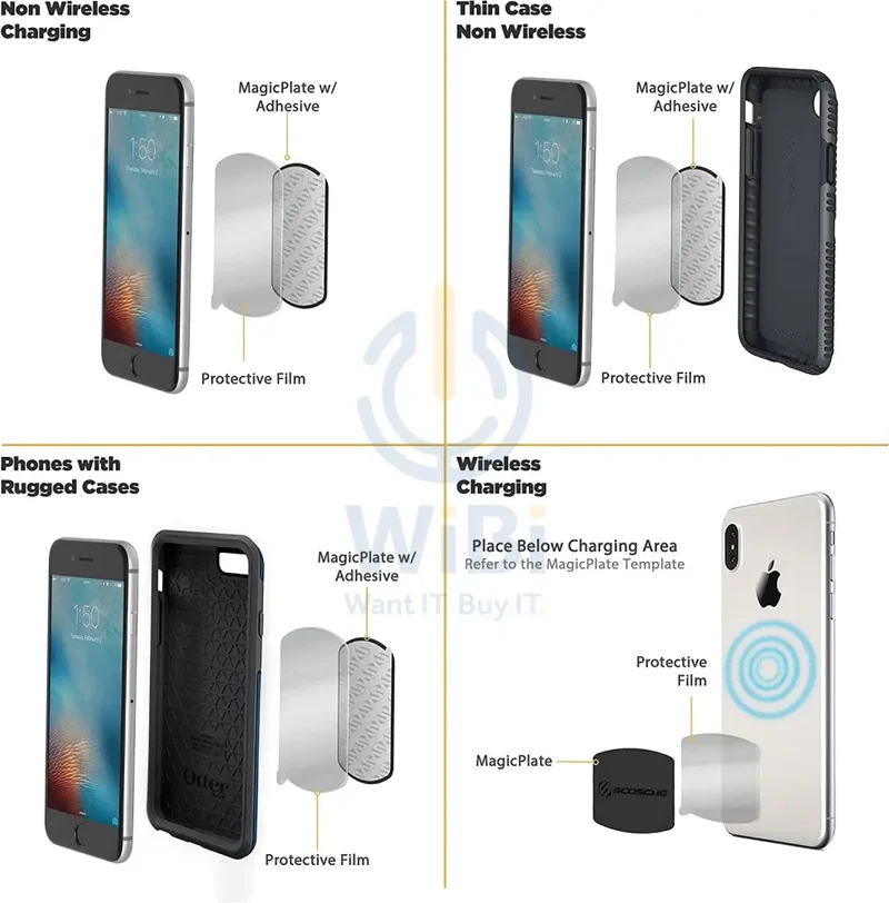 Scosche MagicMount Magnetic Vent Mount - Black - (Warehouse Packed)