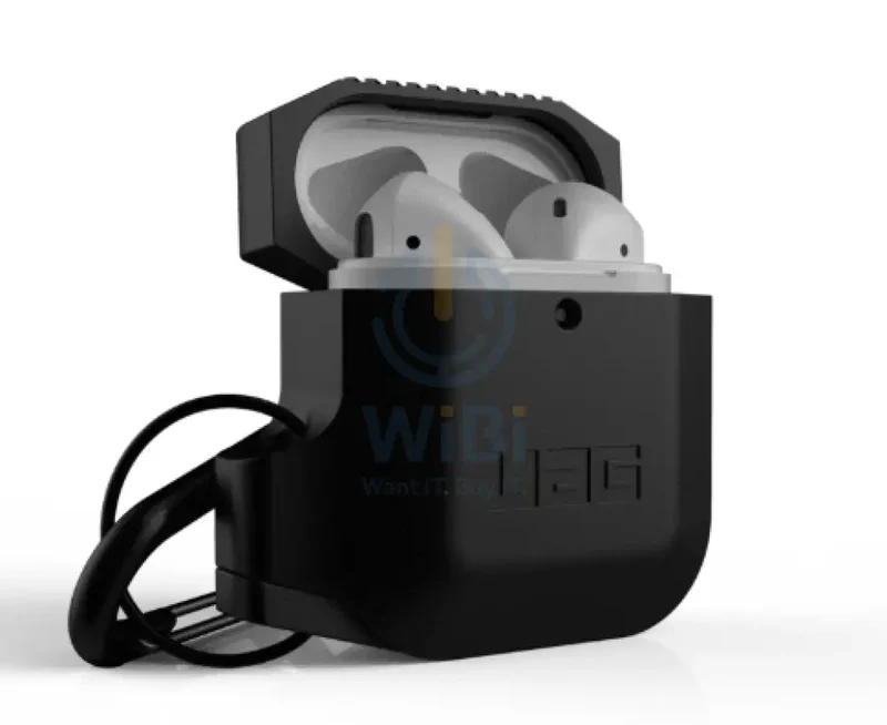 UAG Apple Airpods 1&2 Silicone Case - Black/Black - (Warehouse Packed)