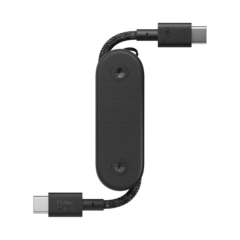 كابل نيتيف يونيون بوكيت - USB-C إلى USB-C - أسود