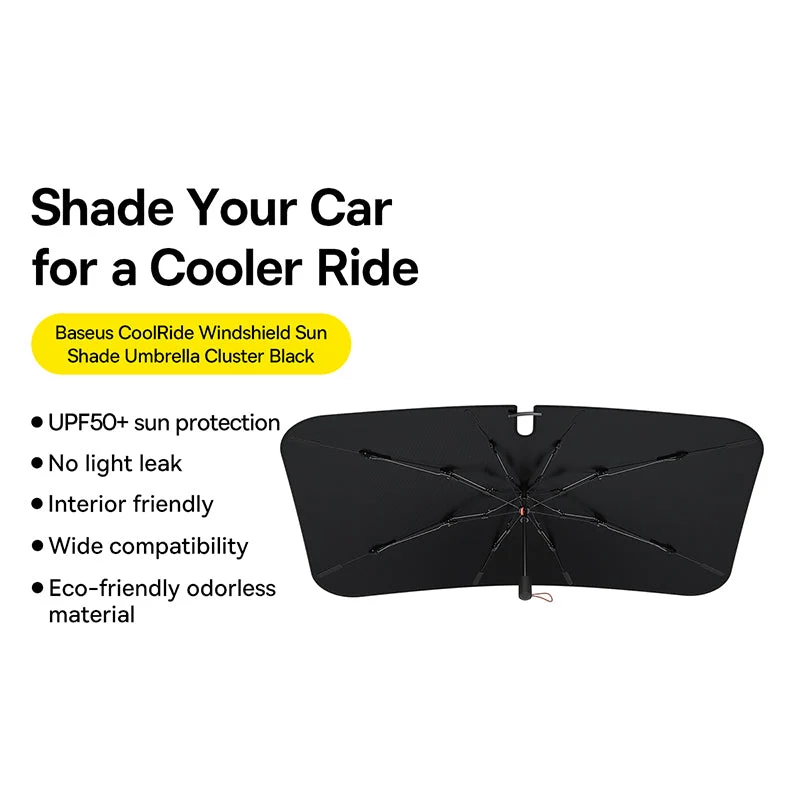 Baseus CoolRide Windshield Sunshade Umbrella - Black