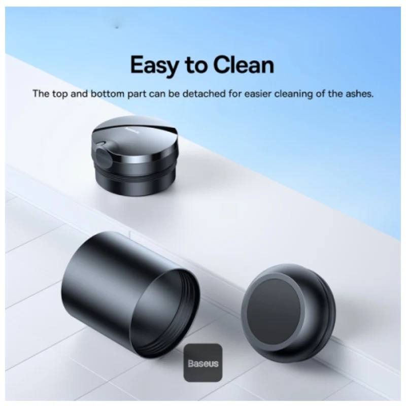 Baseus Premium 2 Car Ashtray - Black
