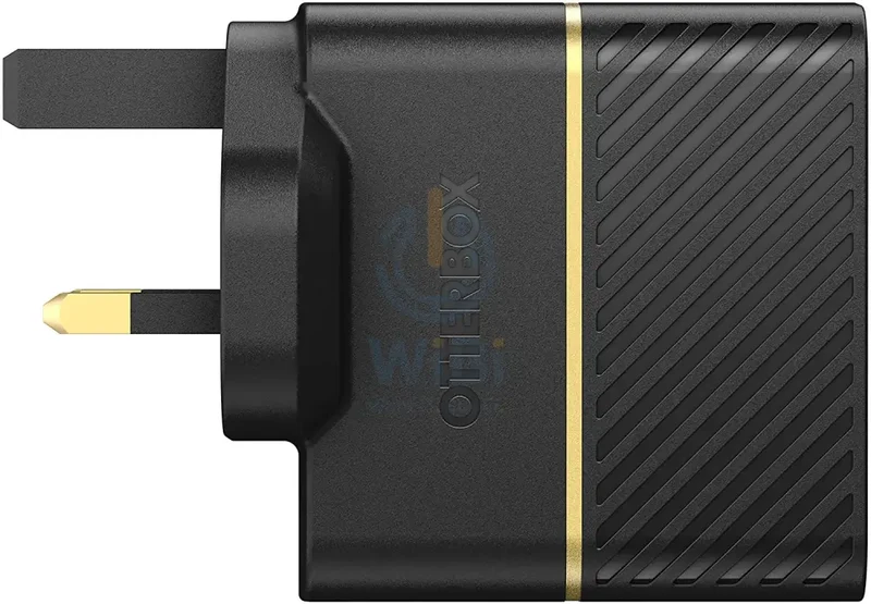 OtterBox UK Wall Charger 30W – USB C 18W + USB A 12W USB-PD – Black (Warehouse Packed)
