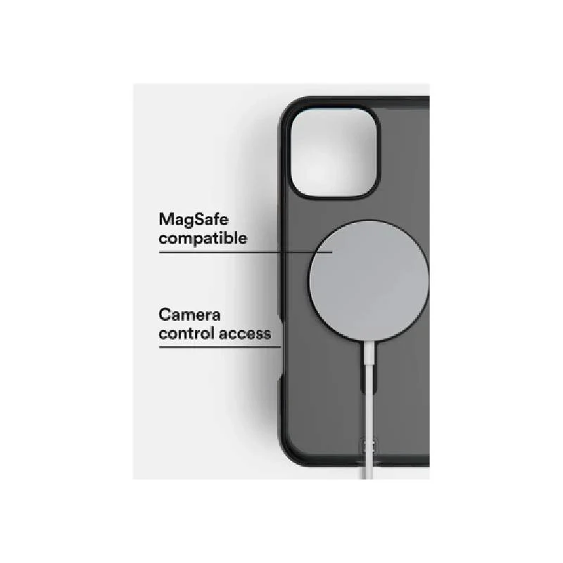 BodyGuardz Ace Pro With Magsafe Case for Apple iPhone 16 Pro Max - Smoke Black