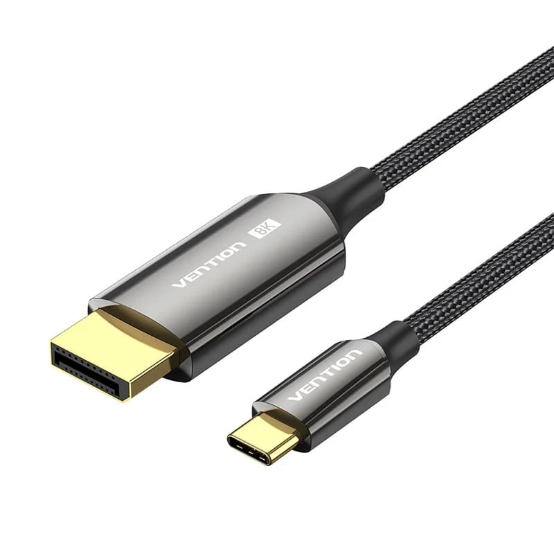 كابل فينشن يو إس بي C إلى ديسبلاي بورت - 8K / بطول 2 متر / أسود