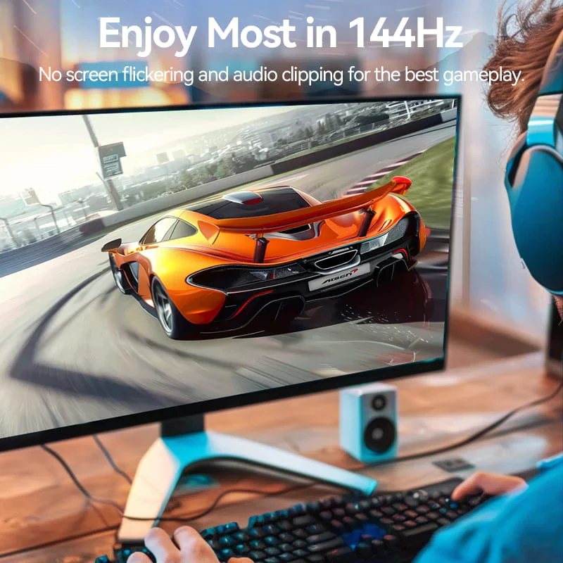 كابل فينشن يو إس بي C إلى ديسبلاي بورت - 8K / بطول 2 متر / أسود