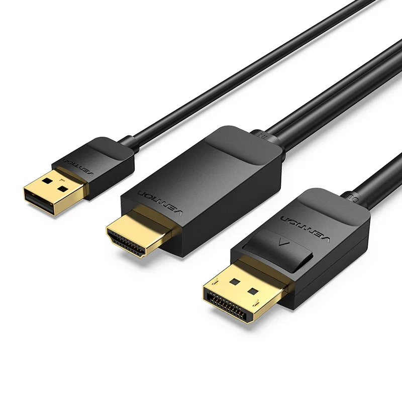 كابل فينشن إتش دي إم آي إلى ديسبلاي بورت - 4K / بطول 1.5 متر / أسود