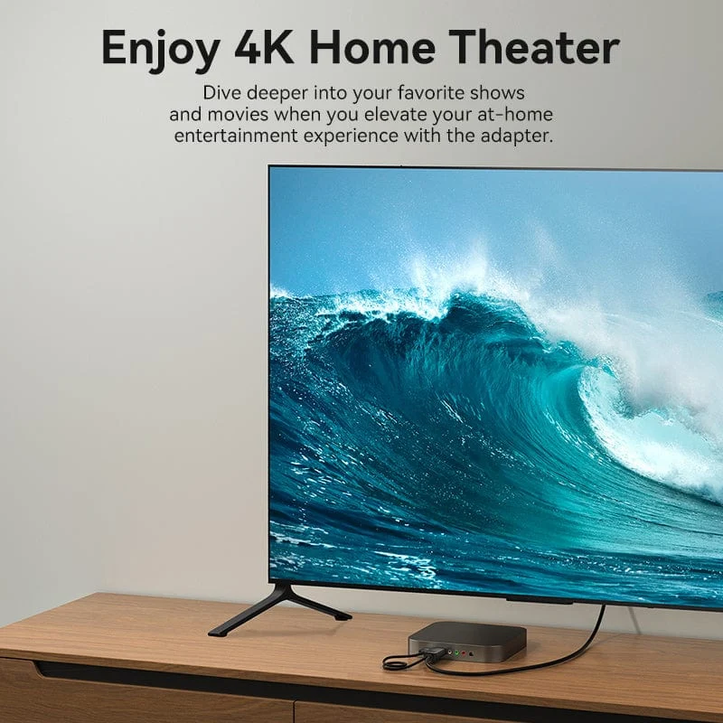 كابل فينشن إتش دي إم آي إلى ديسبلاي بورت - 4K / بطول 1.5 متر / أسود