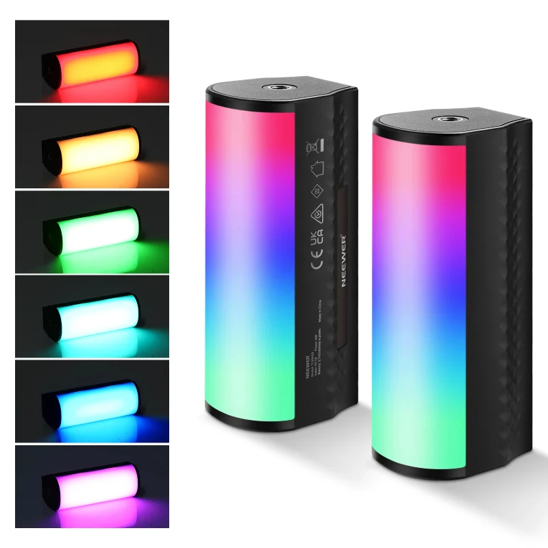 عصا إضاءة محمولة نيوير بيسكس TL96 RGB مغناطيسية - 2500 مللي أمبير / 6 واط