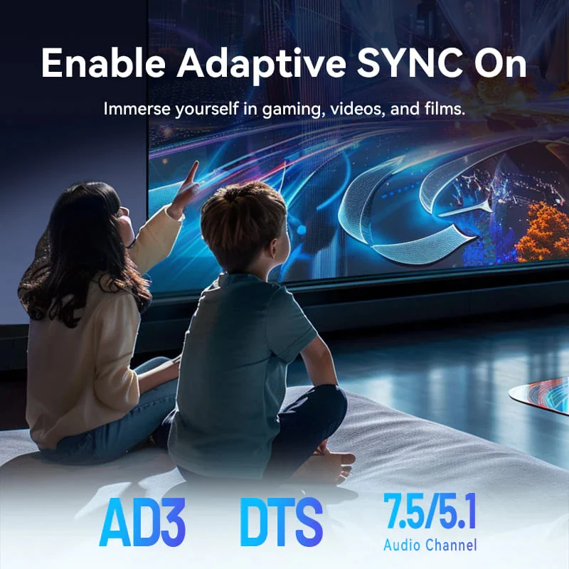 محول فينشن مضفر بالقطن يو إس بي سي إلى ديسبلاي بورت - 8K / بطول 0.25 متر / أسود