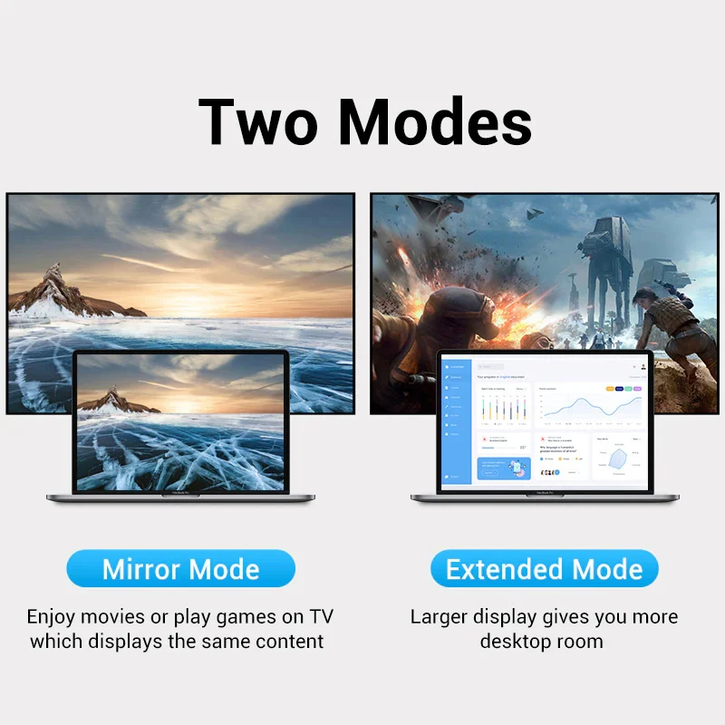 محول فينشن من USB-C إلى ديسبلاي بورت - 4K / رمادي