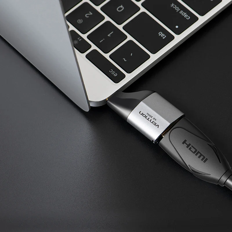 محول فينشن من USB-C إلى HDMI - رمادي
